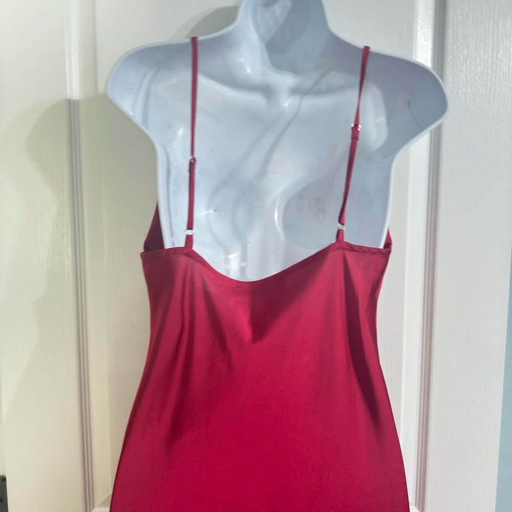 Elegant Strapless Red Dress